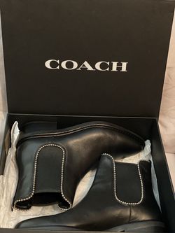 Coach leather boots Black