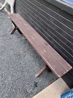 Rustic Primitive Wooden Farmhouse Backless Bench