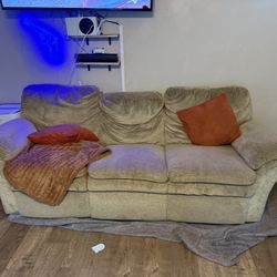 Tan Recliner Couch