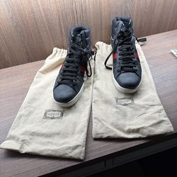 Gucci ace gg high top black (used)