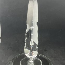 Vintage Joska Waldglashutte Bodenmais Bleikristall  Crystal Sculpture 8" Tall