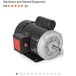  Electric Compressor Motor, 3/4 HP, Rated Speed 1725 RPM 