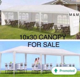 10x30 Party Tent with Removable Sidewalls Outdoor Large Canopy Tents Outside Carpas para Fiestas for Parties Backyard Events Patio