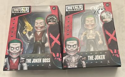 The Joker and The Joker Boss Suicide Squad Metal Die Cast Lot of Two Figures