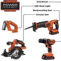 BLACK+DECKER 20V MAX Power Tool Combo Kit, 4-Tool Cordless Power Tool Set  for Sale in Palm Bay, FL - OfferUp