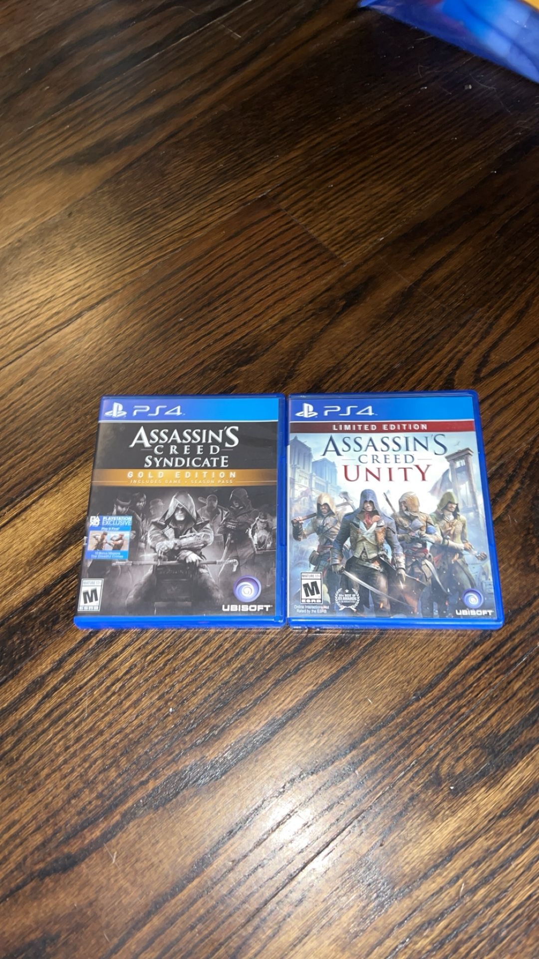 Assasin's Creed Syndicate GOLD EDITION +  LMITED EDITION Assasins Creed Unity Bundle PS4