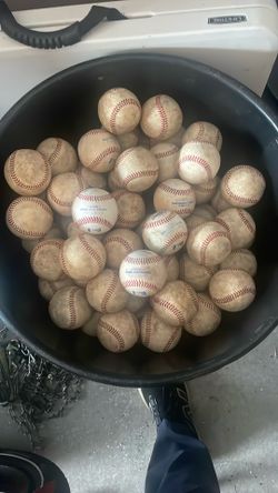 Used Mibl And MLB Baseballl Leather Pro Rawlings 40 Dollars A Dozen