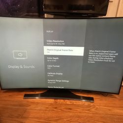 55’inch Curved Samsung 4k Smart Tv 