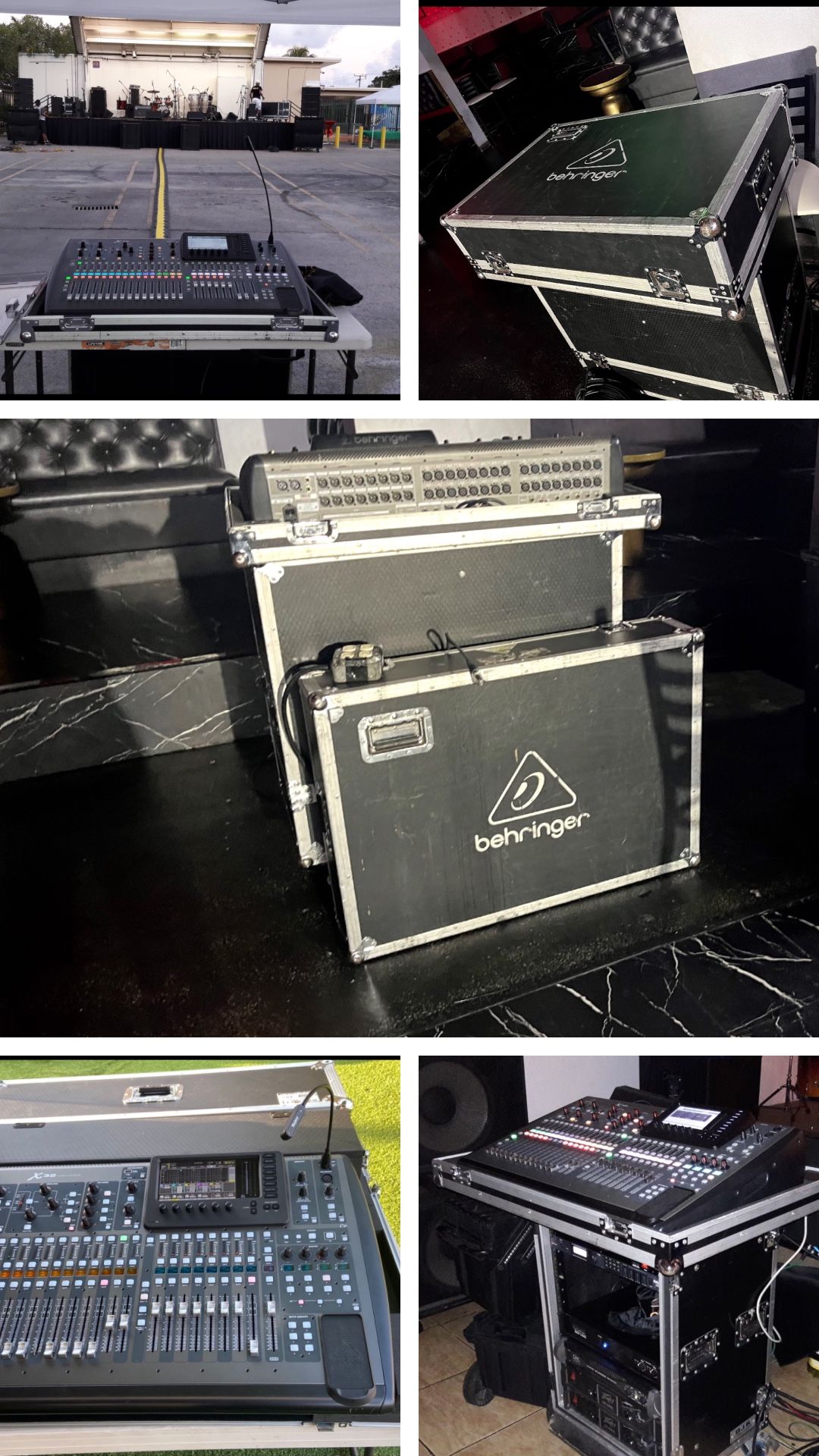 DAS Line Array And Behringer Mixer X32