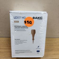 AKG LC617 MD BEIGE REFERENCE CARDIOID LAVALIER MICROPHONE 