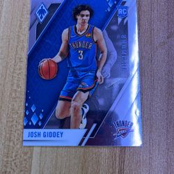 JOSH GIDDEY PANINI BASKETBALL CARD 