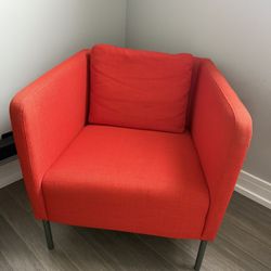 IKEA Orange Armchair with Cushion