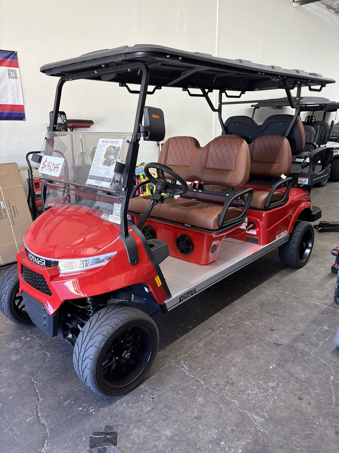 2025 Voyager Patriot 6-Passenger Non-Lifted 72-Volt Street Legal LSV Golf Cart