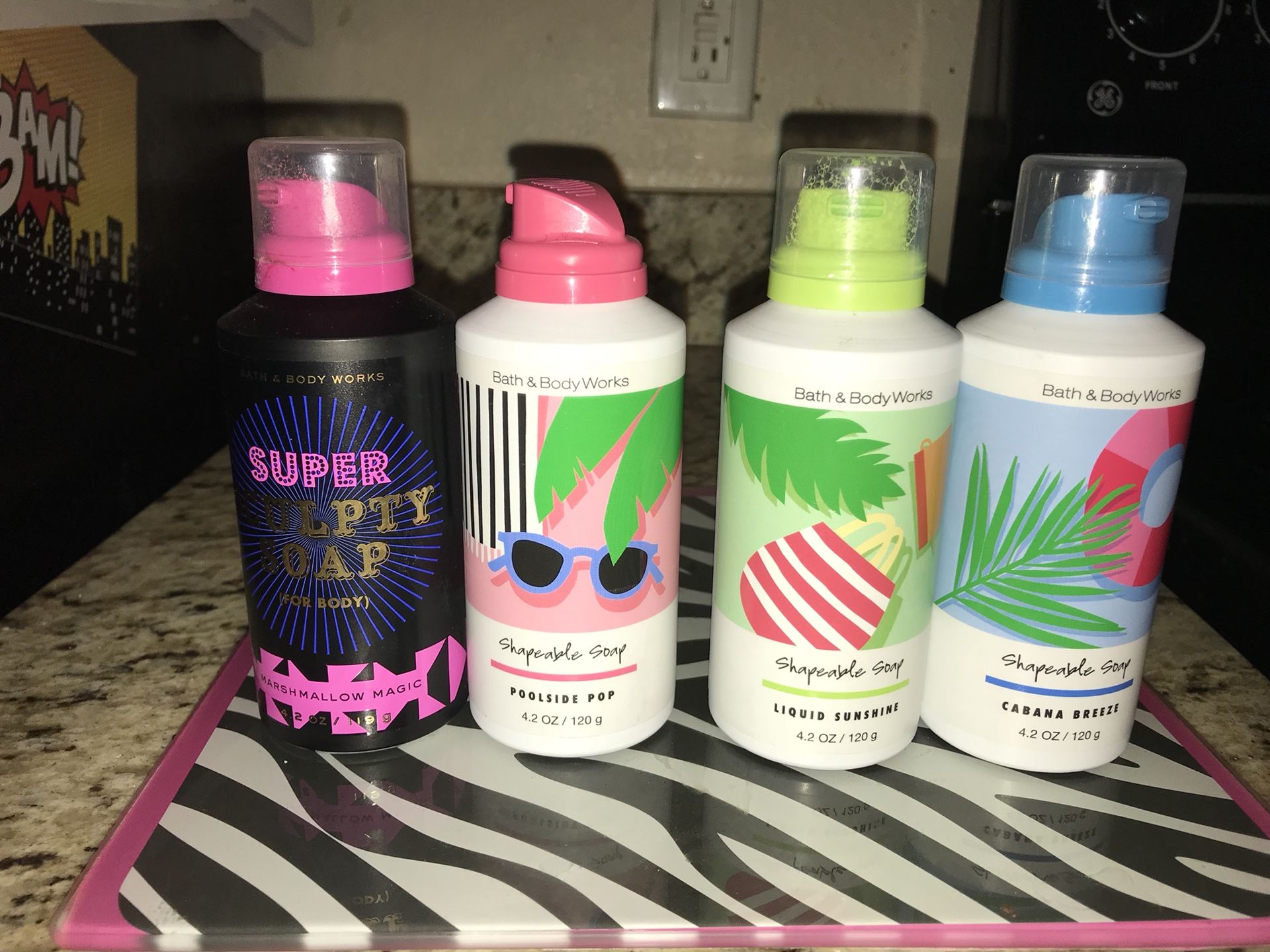 5 bath and body works shapeable foam soap