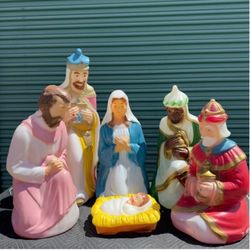 Vintage nativity set