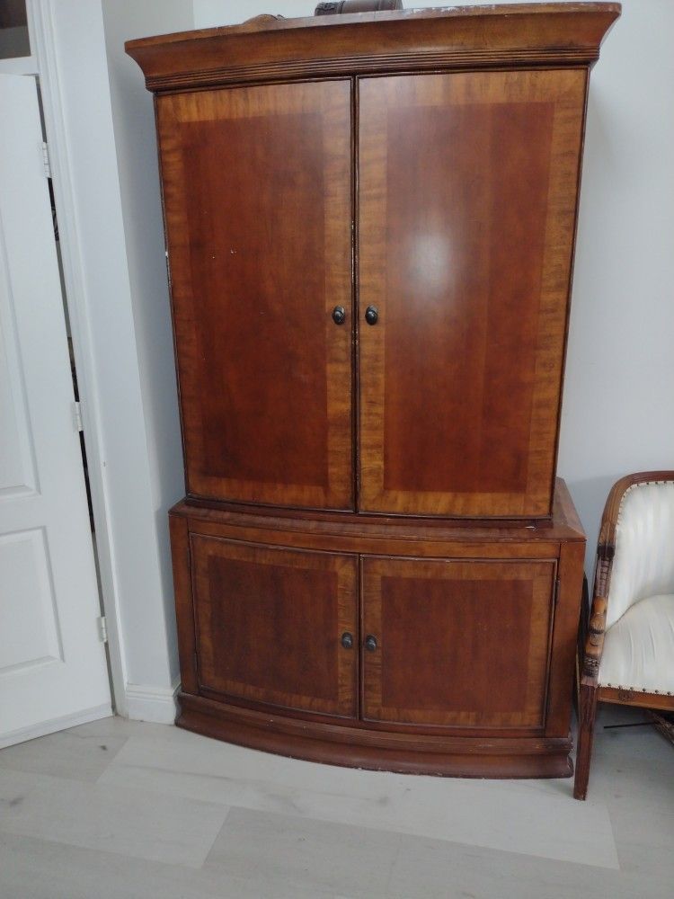 Ashley Furniture 2 Piece Armoire/Casters