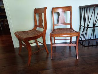 Two Tigerwood Chairs