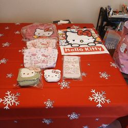 HELLO KITTY CANVAS TOTES AND PURSES
