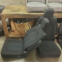 BRAND NEW BLACK CLOTH BUCKET SEATS 