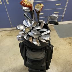Bag Full of Golf Clubs