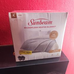 Sunbeam Microplush Heated Blanket