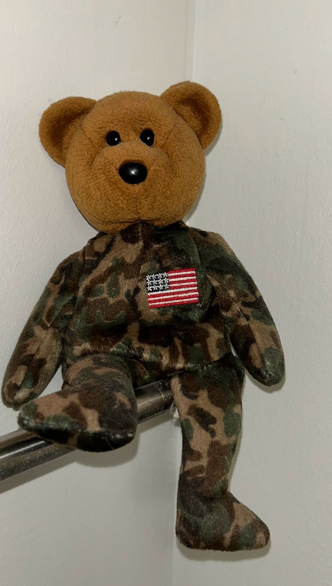 Ty Beanie Baby - HERO the USA Army Military USO Bear
