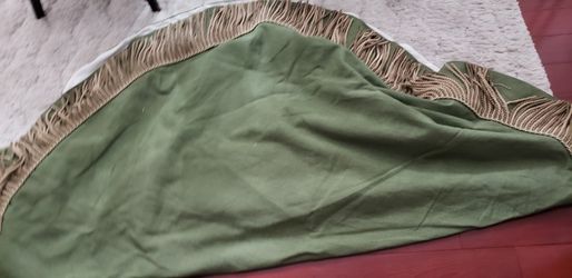 Round Table  Clouth & Silk Chocolate brown Curtins