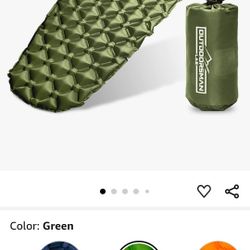 Sleeping Pad for Camping - Patented Camp Mat, Ultralight - Inflatable Air Mattress
