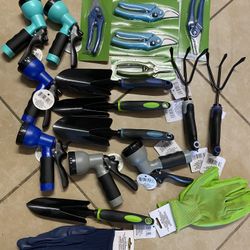 GARDEN TOOLS AND PLANTS 