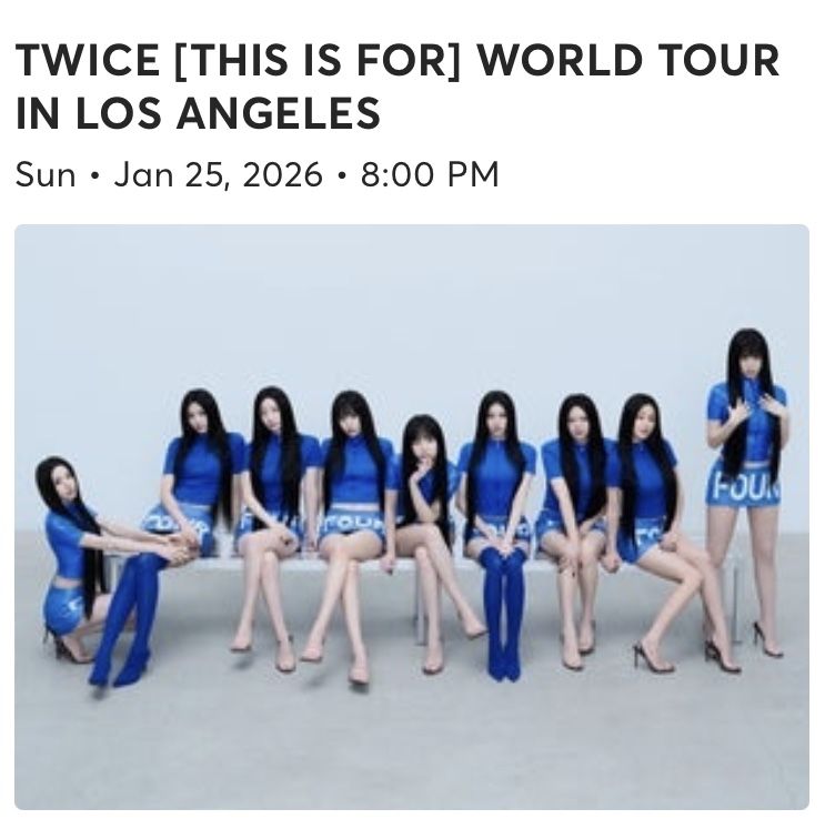 TWICE Tickets