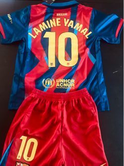 Kids Lamine Yamal Soccer Kit.