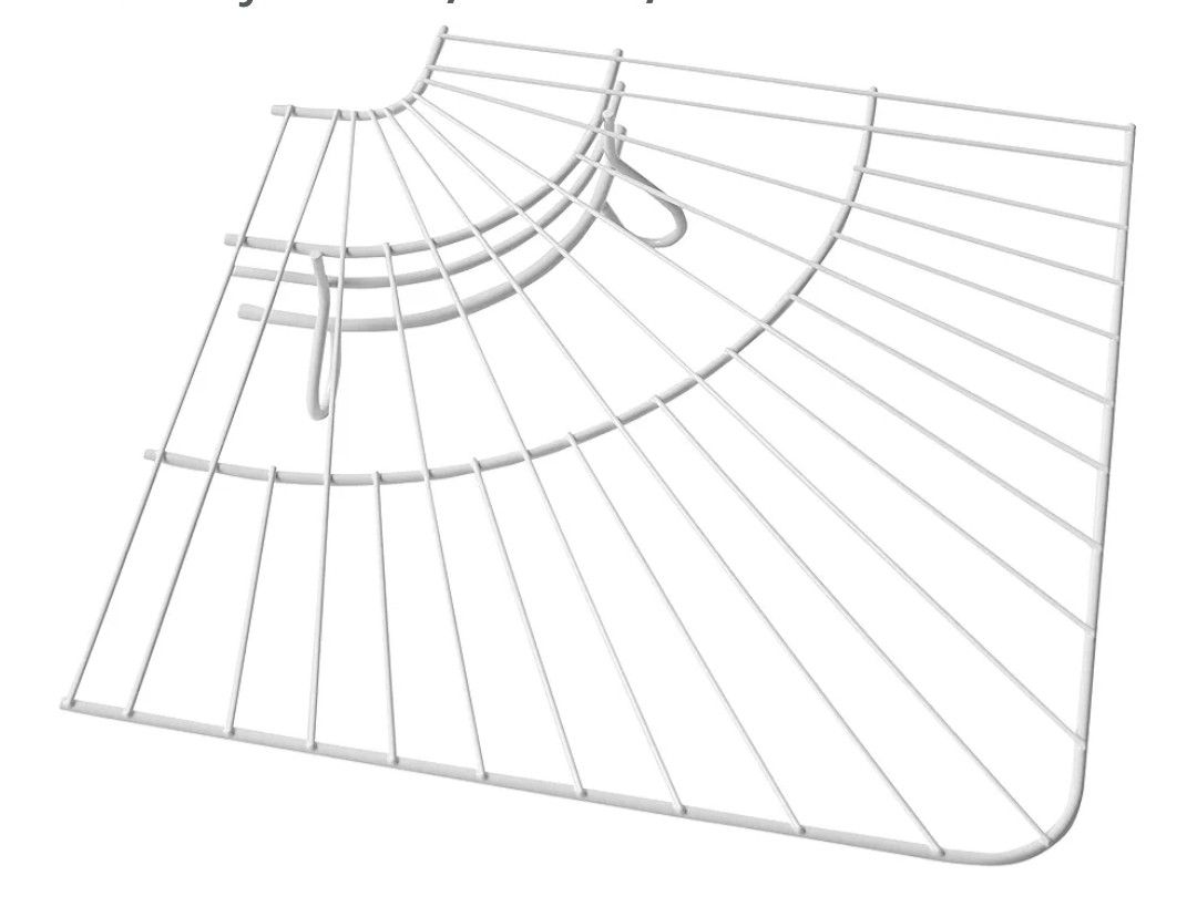 3501: New Rubbermaid Commercial Products FreeSlide Wire Shelving, 16-Inch, White, Closet organizer and Storage, Floating Corner Shelves/Clothes Rack f