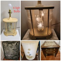 Mcm Mid Century Modern MCM Table Lamp Hamper