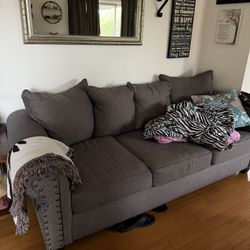 Grey Four Seat Couch From Jerome’s