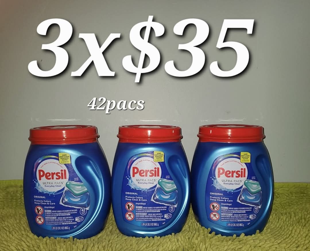 3 Persil 42pacs