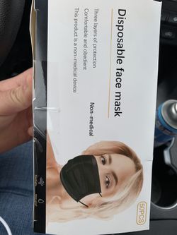 Black Disposable Mask (PICK UP ONLY)