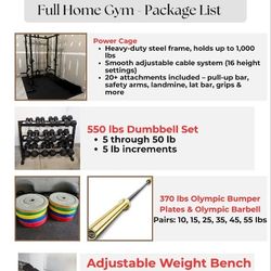 Full Home Gym Package