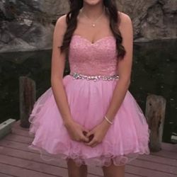 Clarisse Pink One Of A Kind Homecoming Dress 