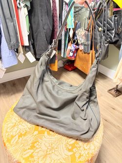 Coach Brown  Nylon Hobo Shoulder Bag