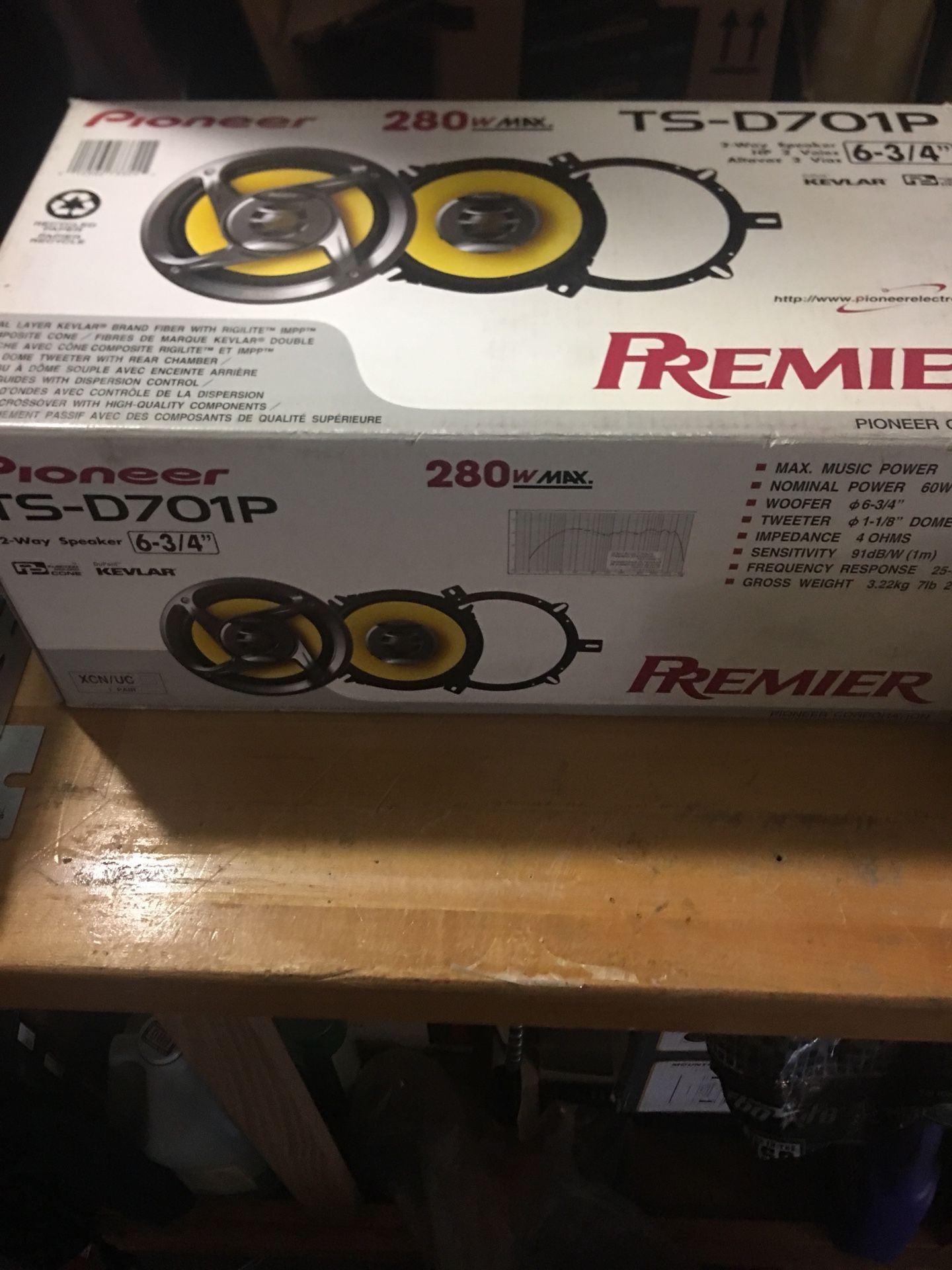 Pioneer TS-D701P 6-3/4 coax speakers