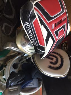 Golf Lot Bag and Clubs
