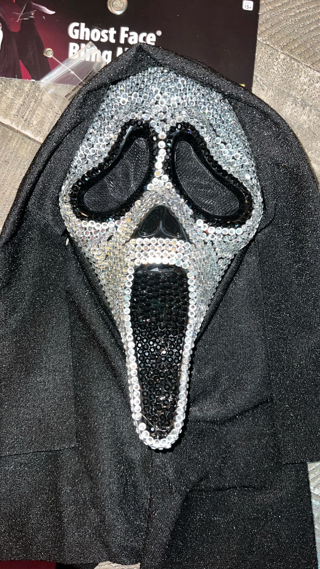 Blinged Ghost Face Mask