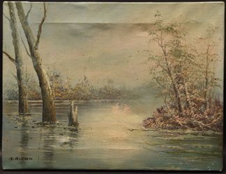 Tranquil Waters, Oil On Canvas