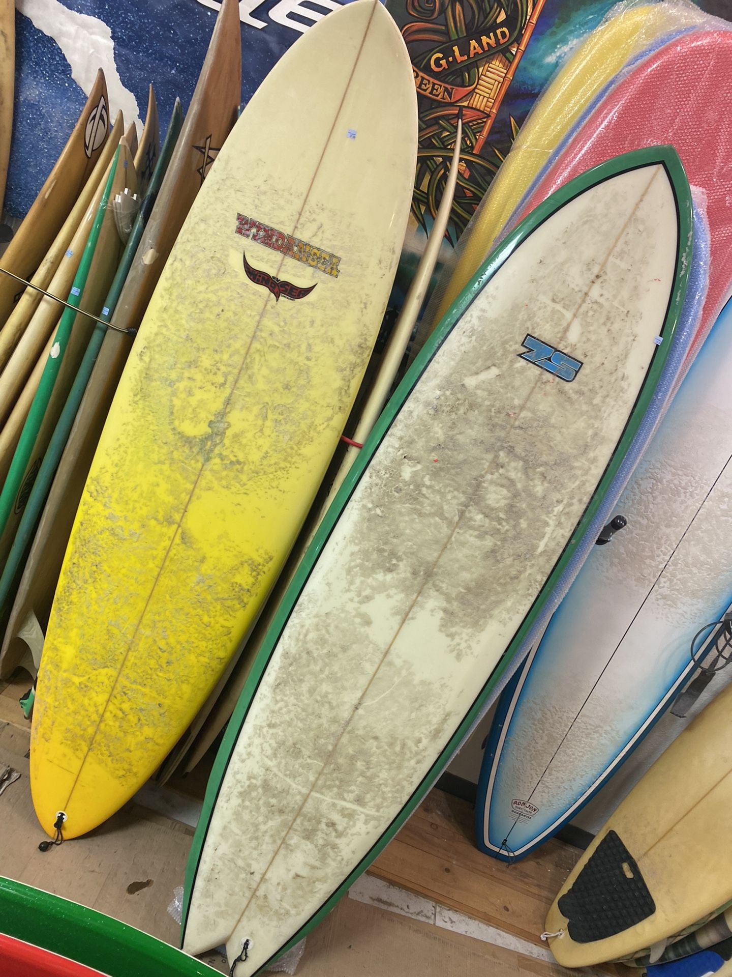 Surfboards at Catchawave surf shop in Coconut Grove