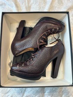 Proenza Schouler platform lace-up ankle boots-Size 40