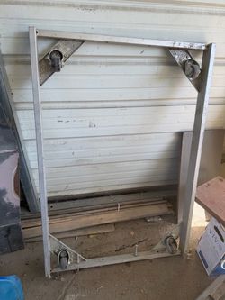 Heavy Duty Metal Frame with Casters
