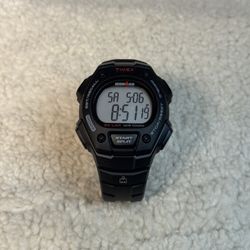 Timex Ironman T5K822 Digital Watch 30 Lap WR100M Indiglo Black Resin