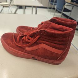 Vans Sk8 HI Red October Size 7 Mens Or 8.5 Womens