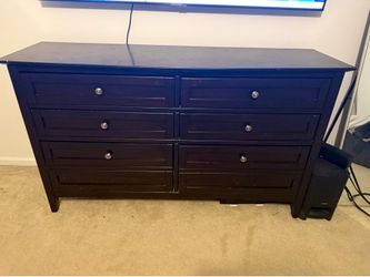 Dark wood dresser (from Haynes)