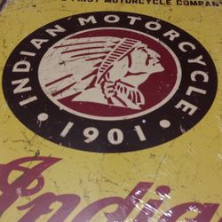 Indian Motorcycle Metal Signs Chevy Rt66 And More